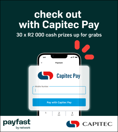 Win! 5 x R10 000 cash back prizes pay with Capitec Pay
